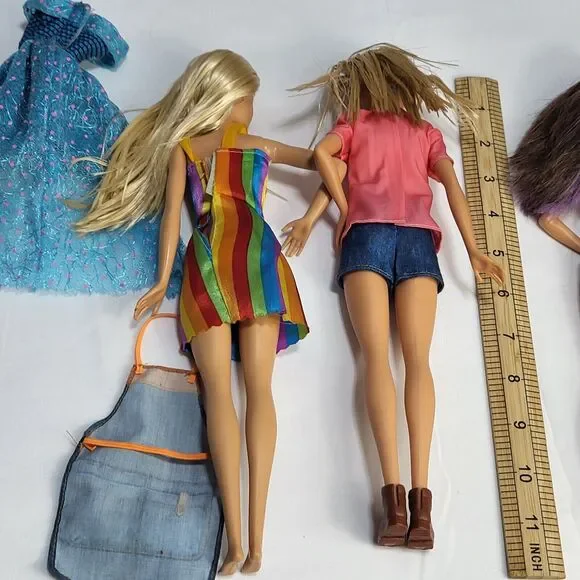 Lot of 3 -Barbie Career Animal Rescue, Skipper Purple Streak Hair plus clothes - Picture 9 of 16